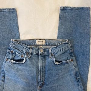 AGOLDE Riley High Rise Straight Crop